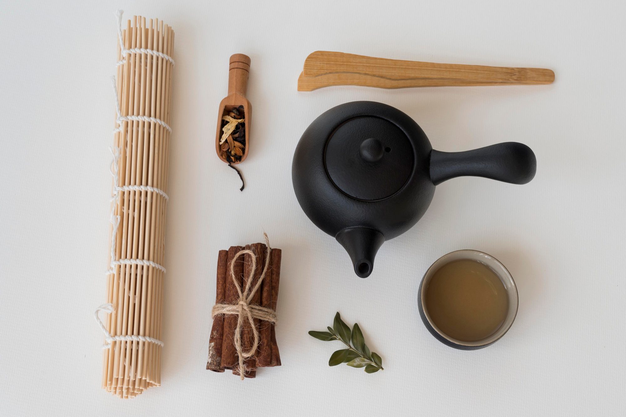 Herbal tea and traditional Chinese medicine setup used to enhance acupuncture clinic experience and patient trust